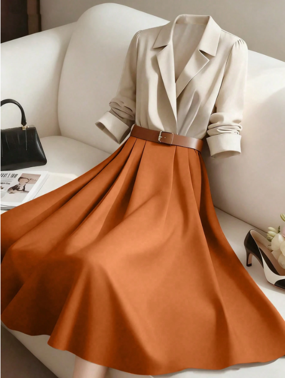 French Design Dress Before AI modeling